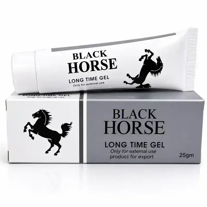 جل بلاك هورس لتأخير القذف للرجال (Black Horse Long Time)